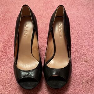 Gwen Stefani - Black & Gold L.A.M.B. 4.5 inch heels.